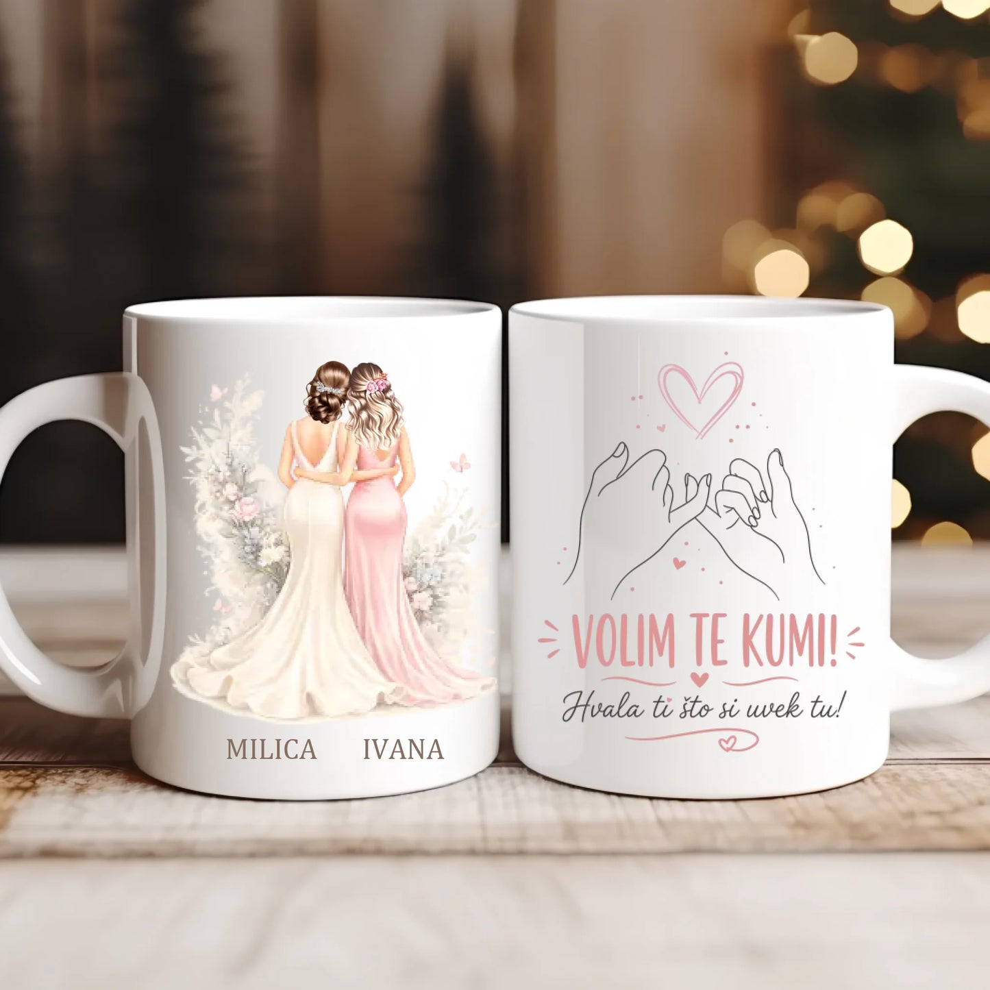 Personalizovana Šoljica za Kumu - Volim te Kumi