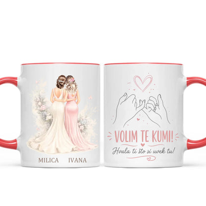 Personalizovana Šoljica za Kumu - Volim te Kumi